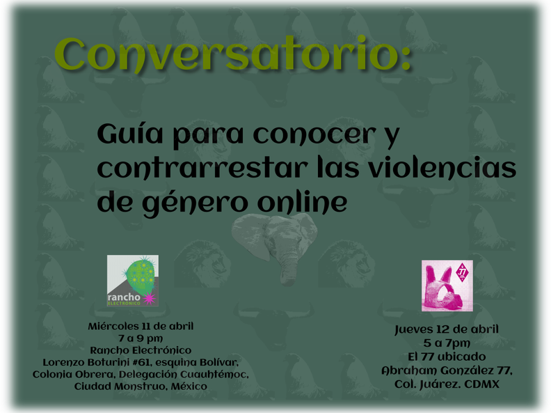 Conversatorio Guia para detectar y contrarrestar violencias de genero online - Rancho Electronico - Mexico