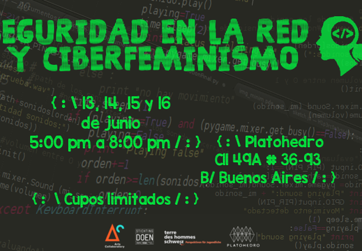 Taller seguridad en la red y ciberfeminismos - Platohedro - Medellin - Colombia
