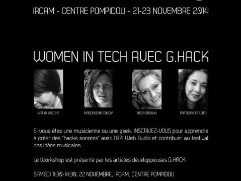 G.Hack @MusicTechFest, IRCAM, Paris