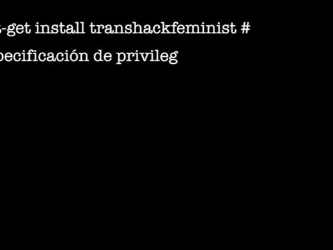 THF - TransHackFeminist Evento (Español)