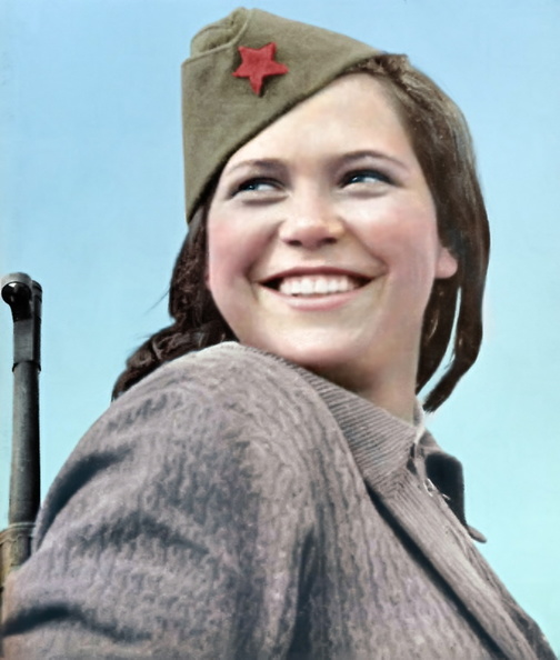 Young serbian partisan girl - Milja Marin - 'Kozarčanka' ,1944.jpg