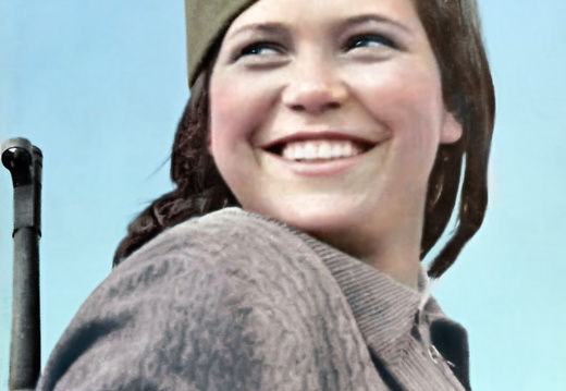 Young serbian partisan girl - Milja Marin - 'Kozarčanka' ,1944