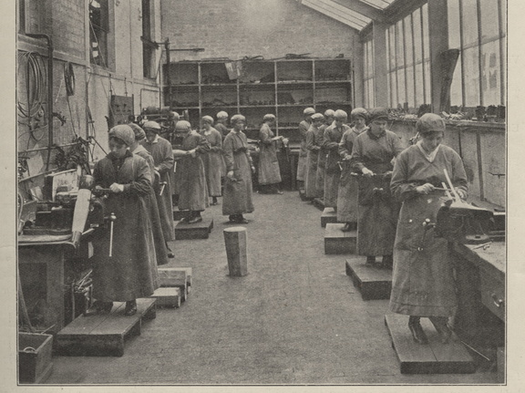 Scottish girls making artificial limbs September 1920.