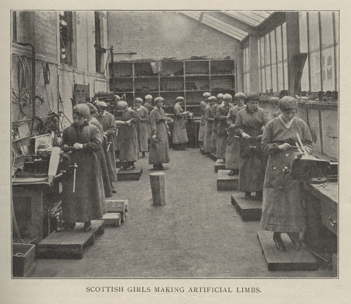 Image from The Woman Engineer Journal: Scottish girls making artificial limbs September 1920..jpg