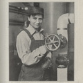 Mrs Westcott, marine engineer, on the cover of The Woman Engineer journal, March 1922.jpg