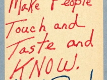 Octavia E. Butler, notes on writing, "Tell stories filled with facts..." 