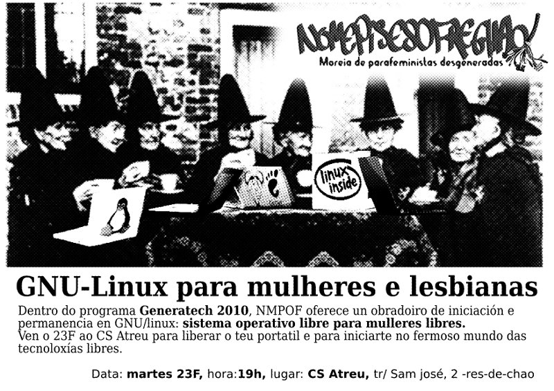 cartaz linux mulher